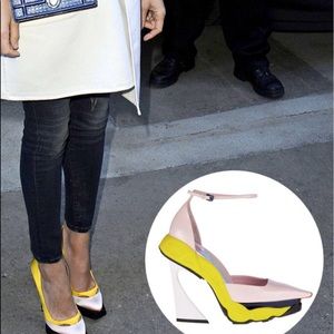 DIOR 2014 RUNWAY FUSION SNEAKER HEELS..